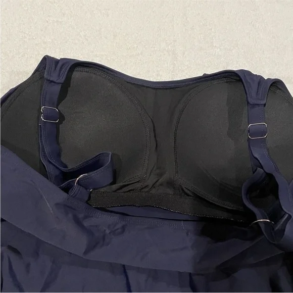 Women’s Tankini Bathing Suit Swimsuit Top only Navy Blue Size 20 NWOT - Picture 7 of 7